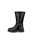 Kids' ECCO® Grainer Leather Waterproof High-Cut Boot - Black - O