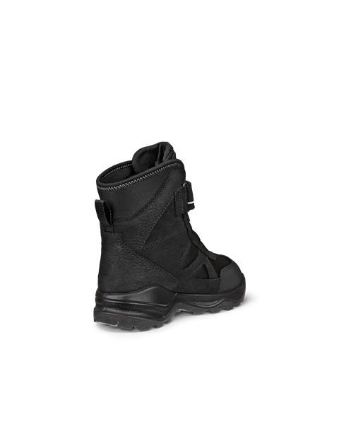 ECCO® Snow Mountain barn vanntett vinterstøvel nubuk - Svart - B