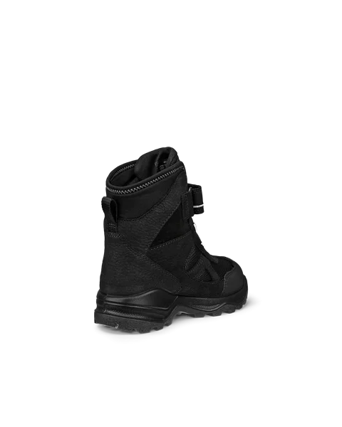 ECCO® Snow Mountain barn vanntett vinterstøvel nubuk - Svart - B