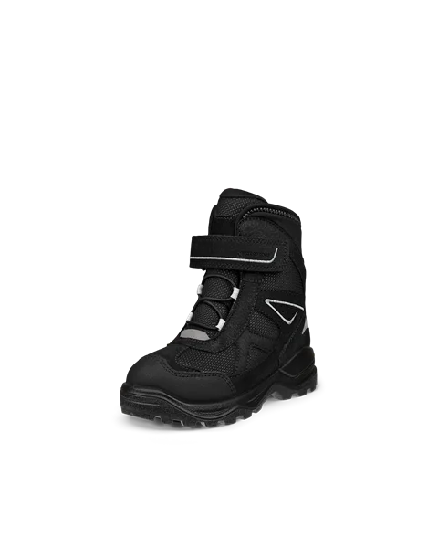 ECCO® Snow Mountain barn vanntett vinterstøvel nubuk - Svart - M