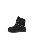 Kids' ECCO® Snow Mountain Nubuck Waterproof Winter Boot - Black - O