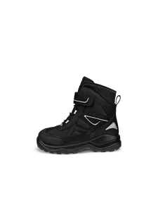 Kids' ECCO® Snow Mountain Nubuck Waterproof Winter Boot - Black - O