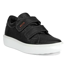 ECCO® Soft 60 gyerek bőr sneaker - Fekete - Main