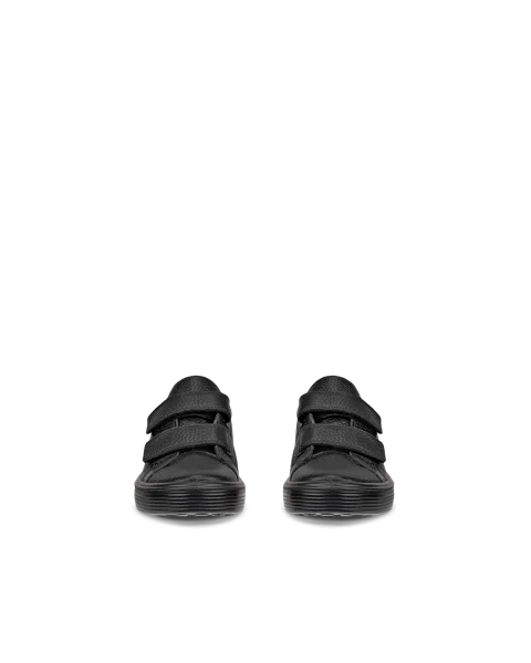 ECCO® Soft 60 Kinder Ledersneaker - Schwarz - Front_Pair