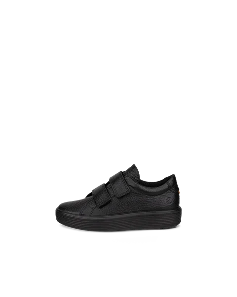 Dziecięce skórzane sneakersy ECCO® Soft 60 - Czarny - O