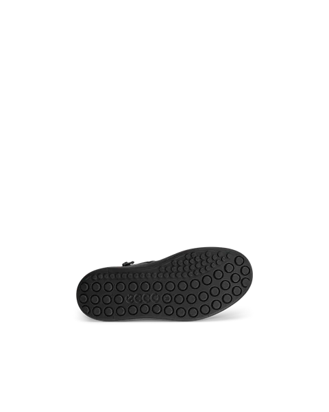 Otroški usnjeni visoki ležerni čevlji ECCO® Soft 60 - črna - S