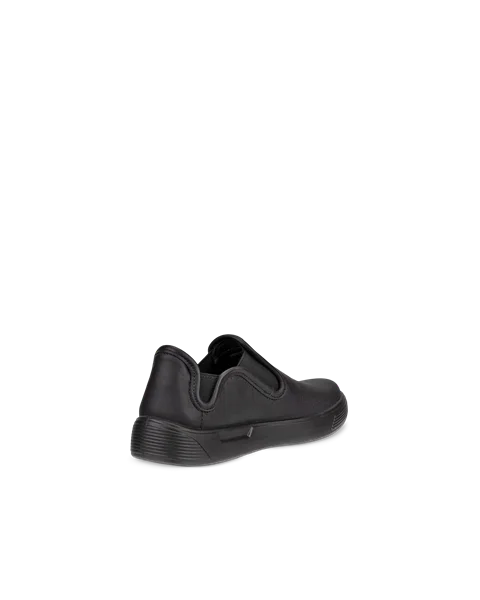 ECCO® Street 1 ādas apavi bez aizdares bērniem - Melns - B