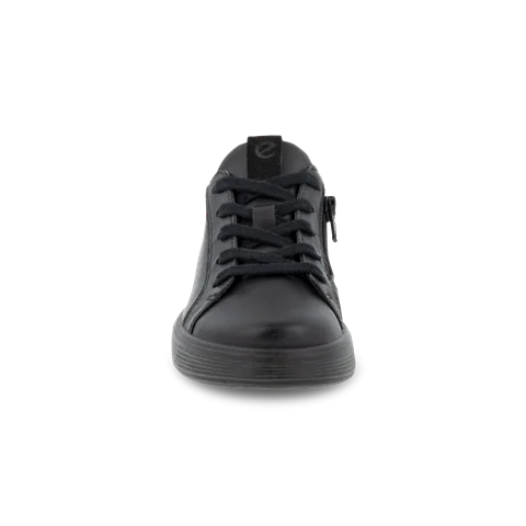 Chłopięce skórzane sneakersy ECCO® Street 1 - Czarny - Front