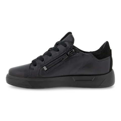 Chłopięce skórzane sneakersy ECCO® Street 1 - Czarny - Inside