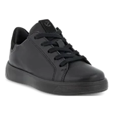 ECCO® Street 1 sneakers i læder til drenge - Sort - Main