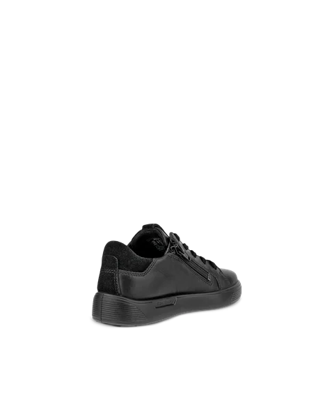 Dziecięce skórzane sneakersy ECCO® Street 1 - Czarny - B