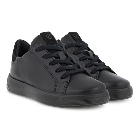 Chłopięce skórzane sneakersy ECCO® Street 1 - Czarny - Pair