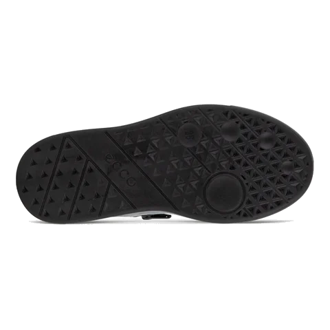 Kids' ECCO® Street 1 Leather Trainer - Black - Sole