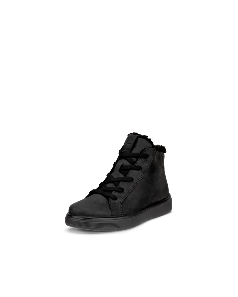 ECCO® Street Tray Gore-Tex sko i nubuck til børn - Sort - M