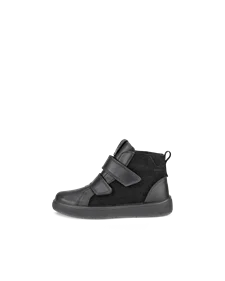 Dziecięce wodoodporne skórzane buty ECCO® Street Tray - Czarny - O