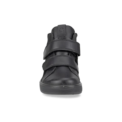 Chlapčenská kožená nepremokavá obuv ECCO® Street Tray - Čierna - Front