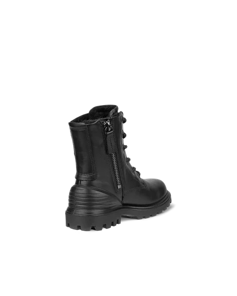 ECCO® Tredtray Kinderen leren veterboot - Zwart - B