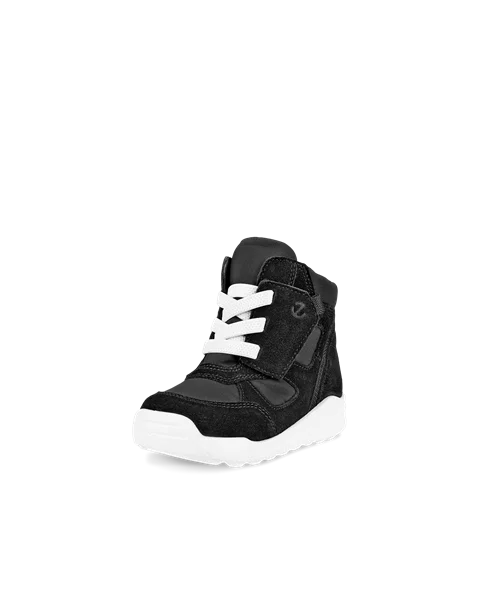 ECCO® Urban Mini Kinder Ankle Boot aus Veloursleder - Schwarz - M