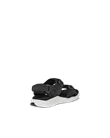 Chlapčenské nubukové vychádzkové sandále ECCO® X-Trinsic - Čierna - B