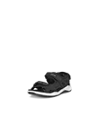 Chlapčenské nubukové vychádzkové sandále ECCO® X-Trinsic - Čierna - M