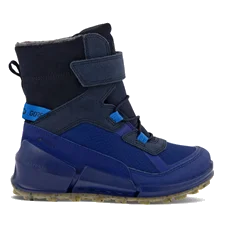 Boys' ECCO Biom K2 Nubuck Gore-Tex Winter Boot - Blue - Outside