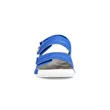 Kids' ECCO® Cozmo 60 Leather Two Strap Sandal - Blue - Front