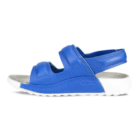 Dětské kožené páskové sandály ECCO® Cozmo 60 - Modrá - Inside