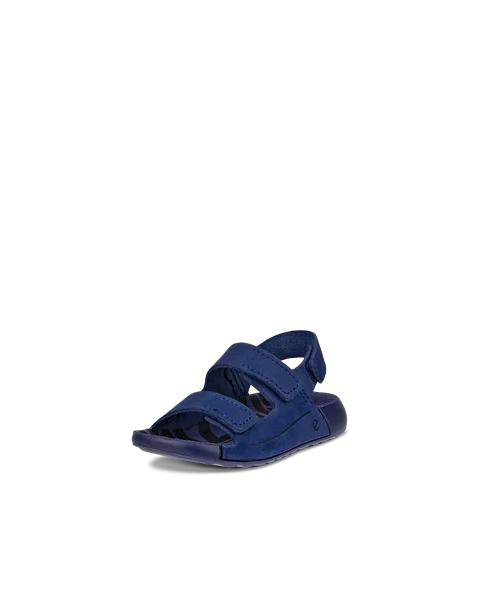 Dětské nubukové páskové sandály ECCO® Cozmo - Modrá - M