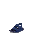 Kids' ECCO® Cozmo Nubuck Two Strap Sandal - Blue - M