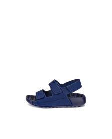 Chlapčenské nubukové sandále 2 remienky ECCO® Cozmo - Modrá - O