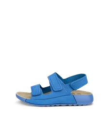 Detské nubukové sandále 2 remienky ECCO® Cozmo - Modrá - O