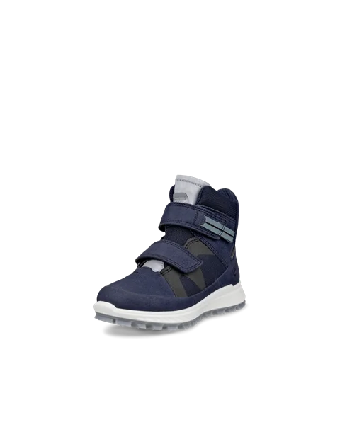 ECCO® Exostrike barn Gore-Tex halvhøy støvel nubuk - Blå - M