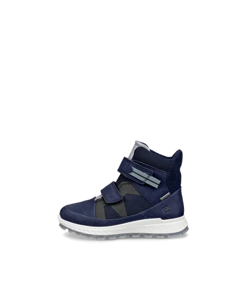 ECCO® Exostrike barn Gore-Tex halvhøy støvel nubuk - Blå - O
