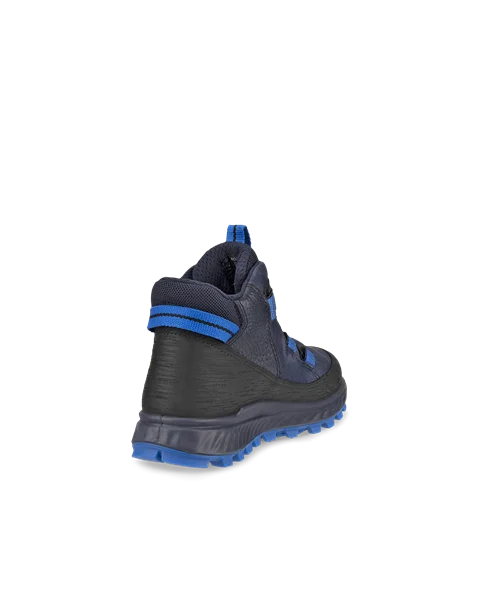 ECCO® Exostrike Kids chaussures de randonnée imperméable de plein air mi-hautes en nubuck pour enfant - Bleu - B