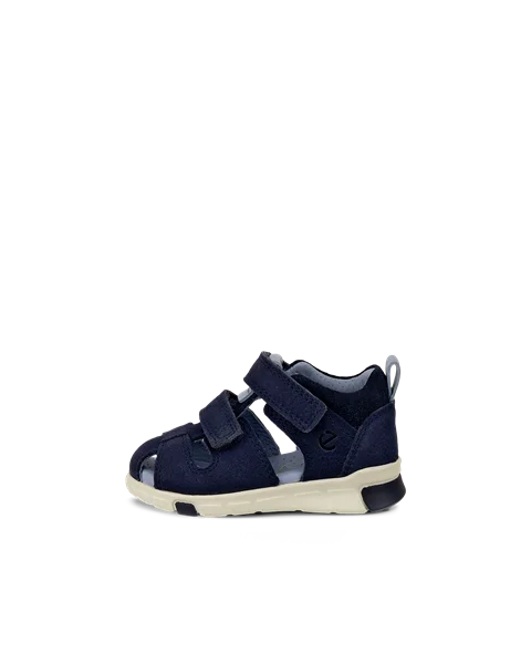 ECCO® Mini Stride Kinder Fischersandale aus Nubukleder - Blau - O