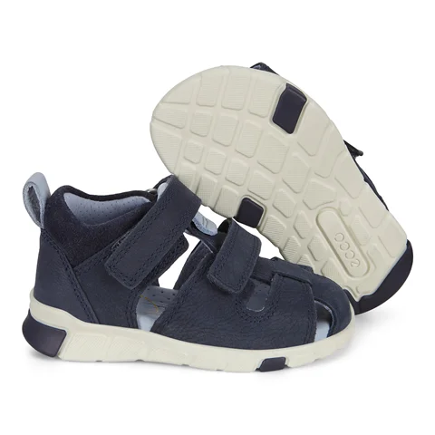 ECCO® Mini Stride sailor sandaler til drenge | Marineblå