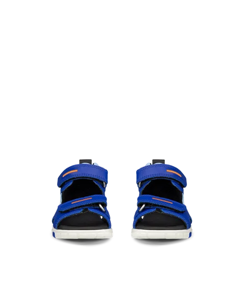 ECCO® Mini Stride lædersandaler til børn - Blå - Front_Pair
