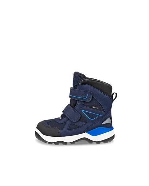 ECCO® Snow Mountain bottes d'hiver en nubuck Gore-Tex pour enfant - Bleu - O