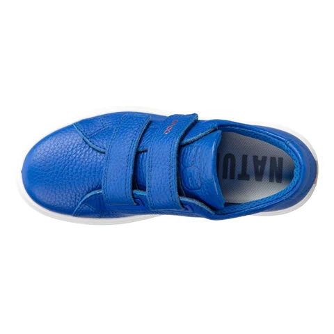 ECCO® Soft 60 gyerek bőr sneaker - Kék - Top