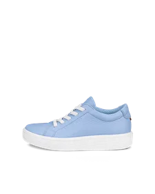 ECCO® Soft 60 gyerek bőr sneaker - Kék - O