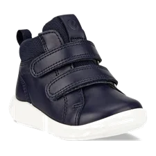 ECCO® SP.1 Lite sneakers i læder med Gore-Tex membran og med velcro remme til drenge - Marineblå - Main