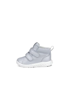 ECCO® SP.1 Lite sneakers i læder med Gore-Tex membran og med velcro remme til børn - Blå - O