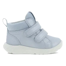 Dziewczęce skórzane buty sportowe na rzepy Gore-Tex ECCO® SP.1 Lite - Niebieski - Outside