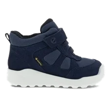 Boys' ECCO Urban Mini Suede Gore-Tex Ankle Boot - Navy - Outside