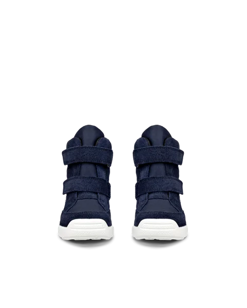 ECCO® Urban Mini barn Gore-Tex halvhøy støvel semsket skinn - Blå - Front_Pair