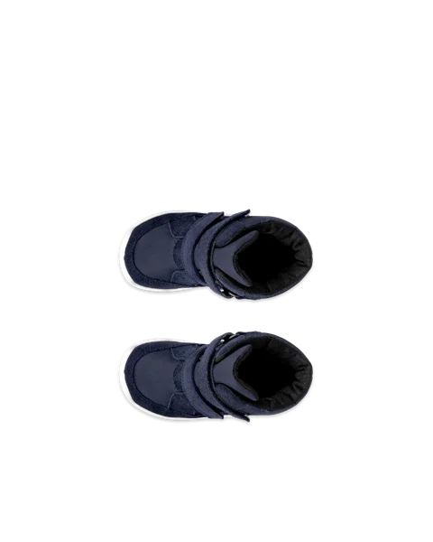 ECCO® Urban Mini barn Gore-Tex halvhøy støvel semsket skinn - Blå - Top_Left_Pair