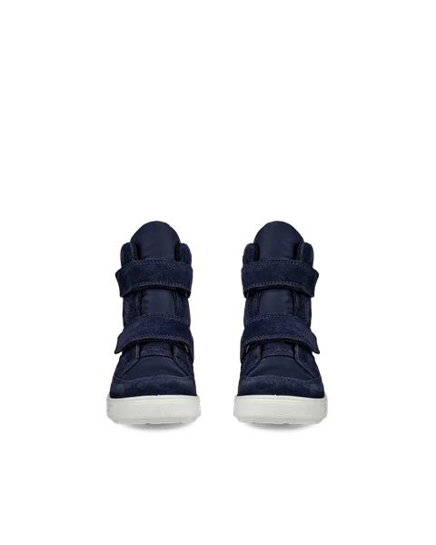 ECCO® Urban Snowboarder barn Gore-Tex vinterstøvel semsket skinn - Blå - Front_Pair
