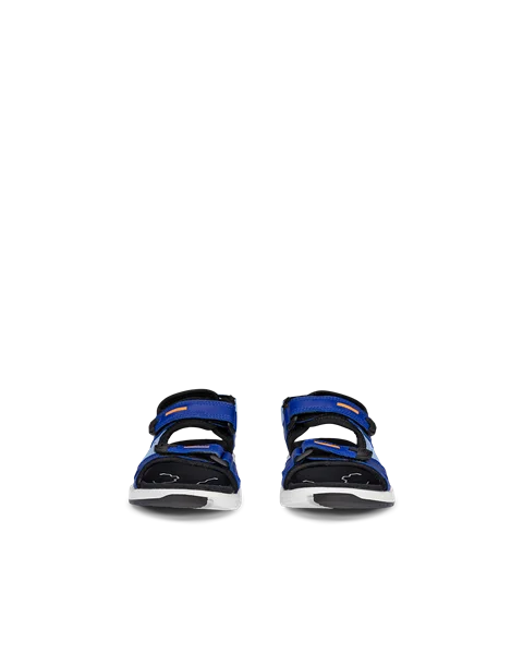 ECCO® X-Trinsic outdoor sandaler i læder til børn - Blå - Front_Pair