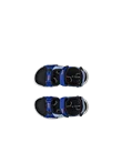 Kids' ECCO® X-Trinsic Leather Walking Sandal - Blue - Top_Left_Pair