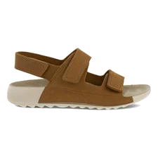 ECCO® Cozmo sandaler i nubuck med to remme til drenge - Brun - Outside